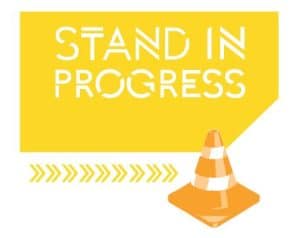 Stand in progress media product