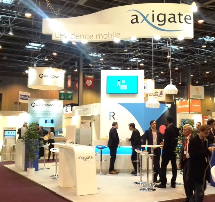 Stand axigate paris healthcare week 2017 mediaproduct