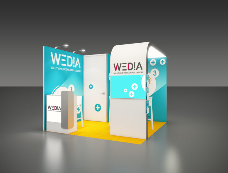 Stand modulaire corporate wedia