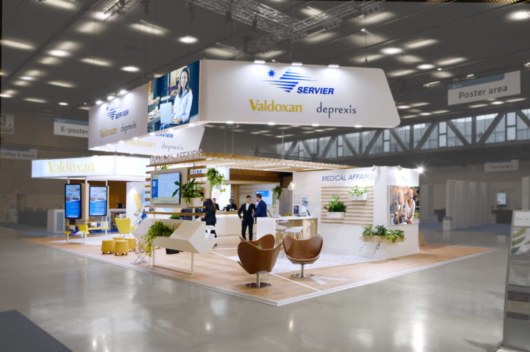 Stand sur mesure Servier congrès ECNP 150m2