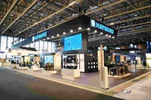 Nous avons réalisé 7 stands aux designs bien différents sur le salon Piscine Global Europe en 2022