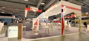 Cette photo montre un stand sur mesure réalisé par Media Product pour le Losange sur le salon Losangexpo de Paris