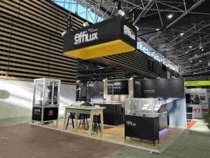 Stand sur mesure réalisé par l'agence MEDIA PRODUCT sur le salon Global industrie